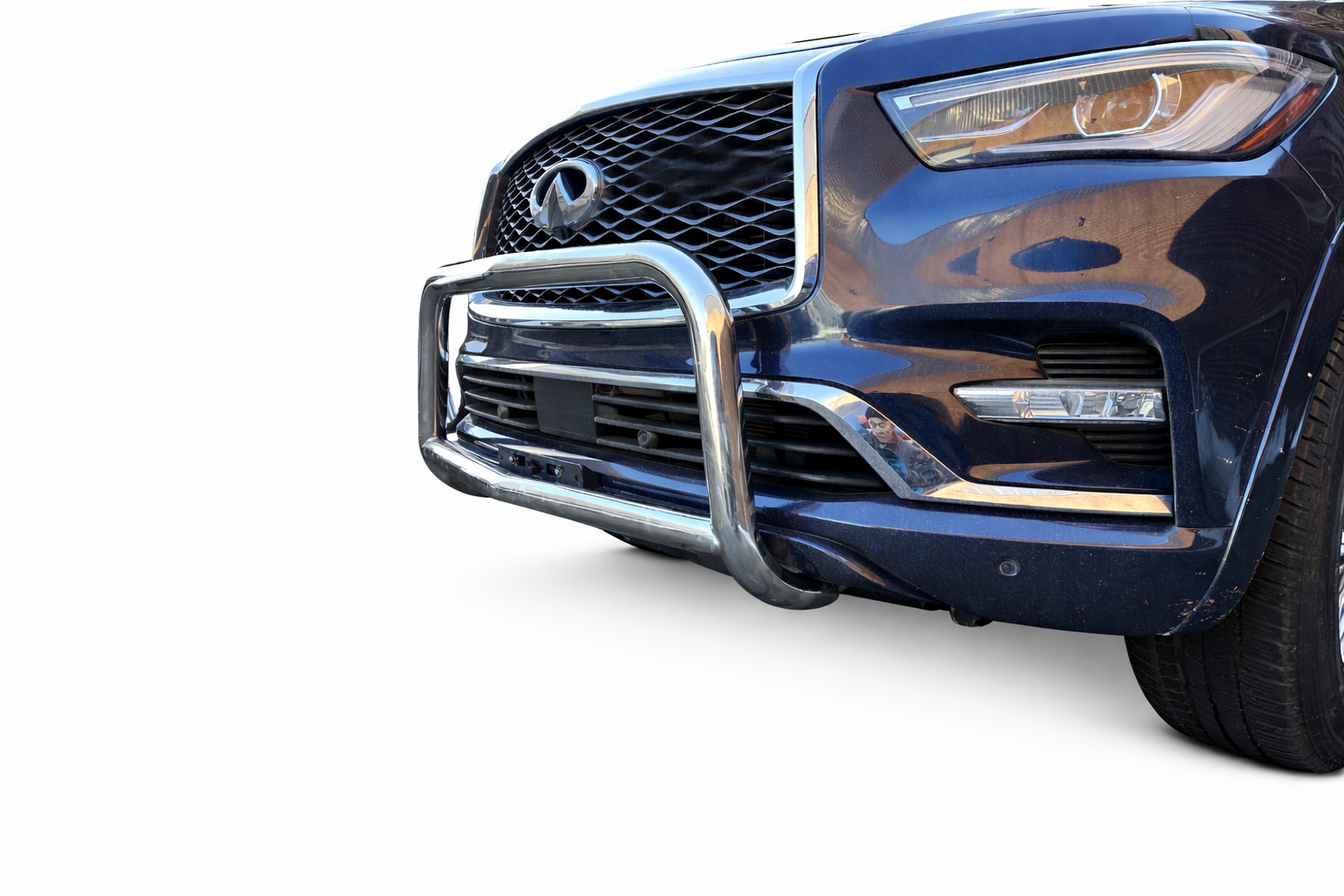 Front A-Bar/ Nudge Bar (DC9) Bumper Guard for Infiniti QX80 2019-2024 - Broadfeet