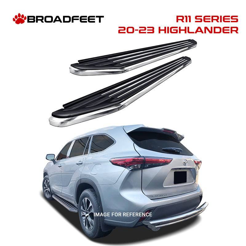 Running Boards R11 Series (RB185) fits Toyota Highlander 2020-2024 - Broadfeet