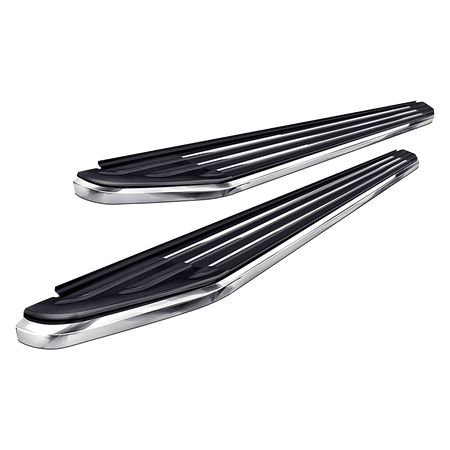 Broadfeet R11 Chrome Stripes Chrome Edge (ALU) Running Board Official Thumbnail Image (800px by 800px) Square
