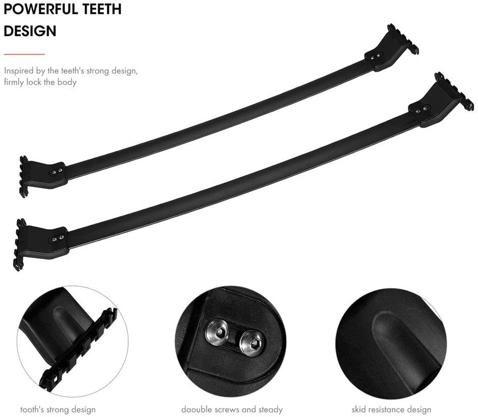Top Roof Rack Cross Bars (CB290B) fits Honda Pilot 2009-2015 - Broadfeet