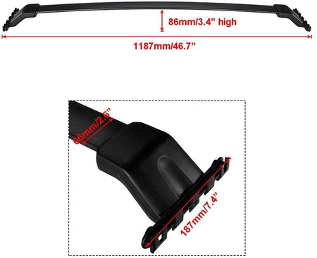 Top Roof Rack Cross Bars (CB290B) fits Honda Pilot 2009-2015 - Broadfeet
