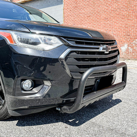 Front Bull Bar with Skid Plate (DW6) Bumper Guard fits Chevrolet Traverse 2018-2025 - Broadfeet