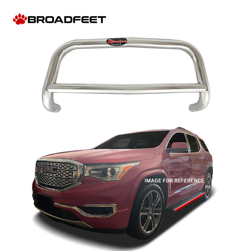 Front A-Bar / Nudge Bar Bumper Guard fits 2007-2016 GMC Acadia & 2007-2010 Outlook & 2008-2016 Enclave & 2009-2017 Traverse in Stainless Steel - Broadfeet