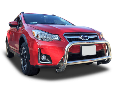 Front A-Bar / Nudge Bar Bumper Guard (DC6) fits Subaru Crosstrek 2013-2017 in Stainless Steel - Broadfeet