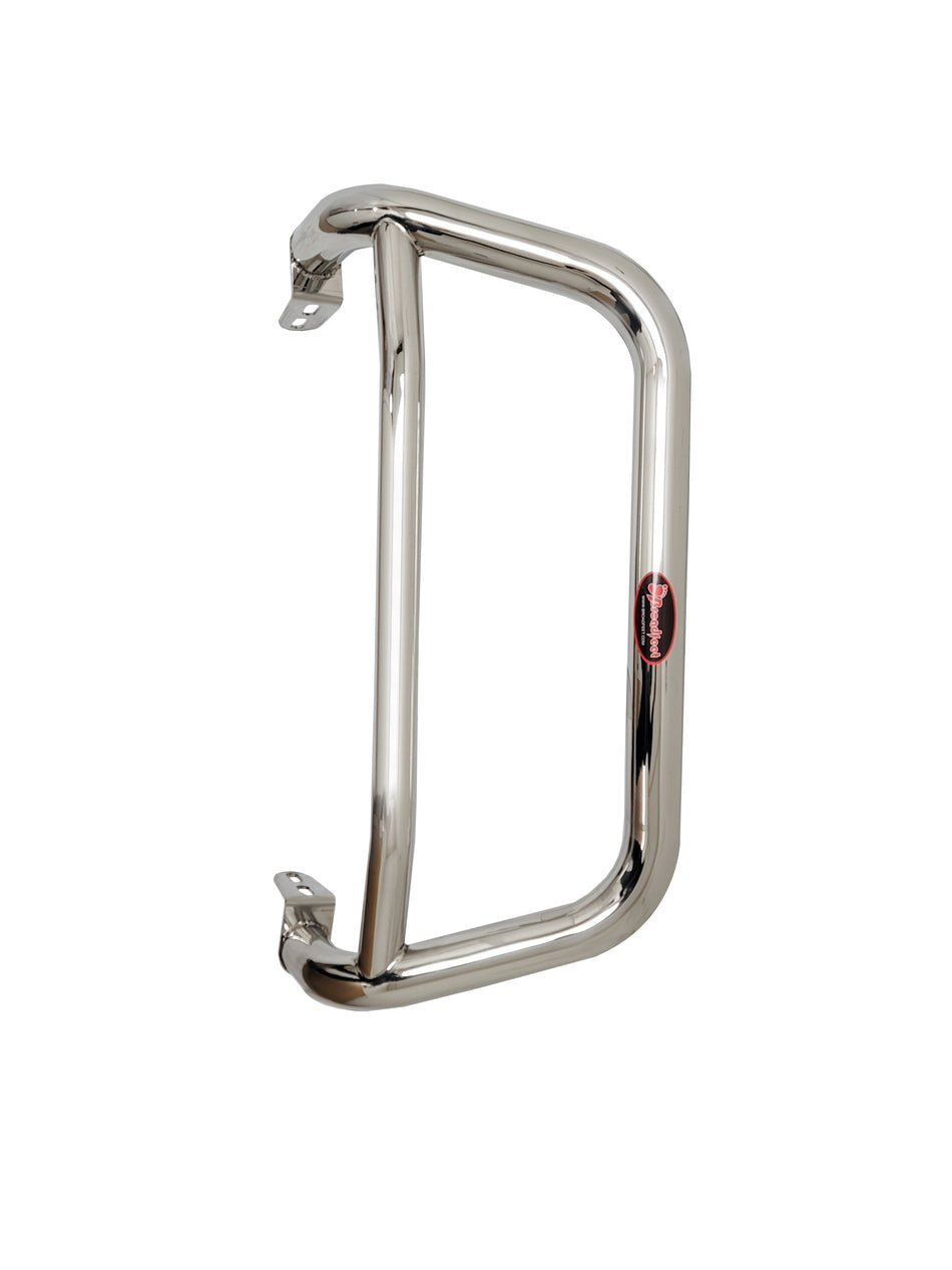 Front 2.5" A-Bar / Nudge Bar (DC2 Black) in T-304 Stainless Steel - Broadfeet