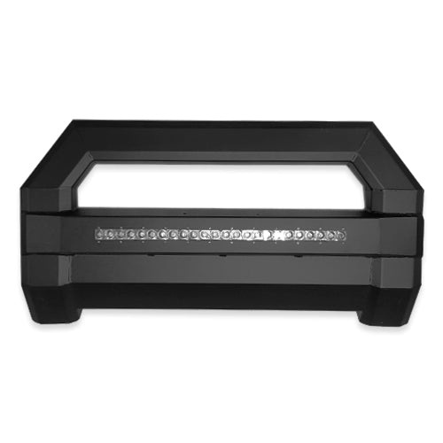 Front Bull Bar with Skid Plate (HEX PRO) Steel Bumper fits Ford F-150 2015-2020 - Broadfeet