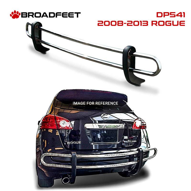 Rear Double Pipe (DP541) Bumper Guard in Stainless Steel fits Nissan Rogue 2008-2013 - Broadfeet
