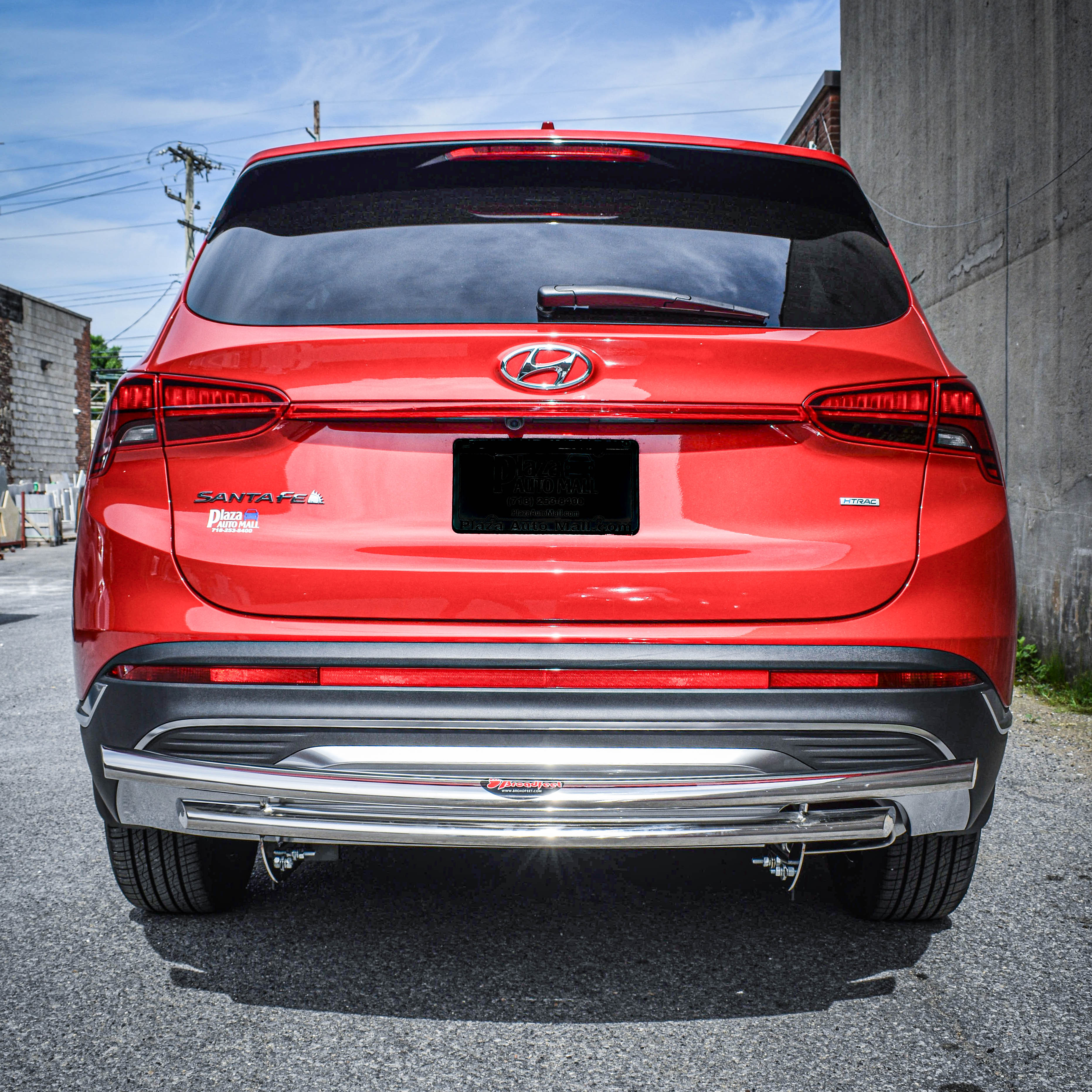 F45 Santa Fe Rear fits Hyundai Santa Fe 2019-2024 Rear Double Layer (DL13) Bumper Guard