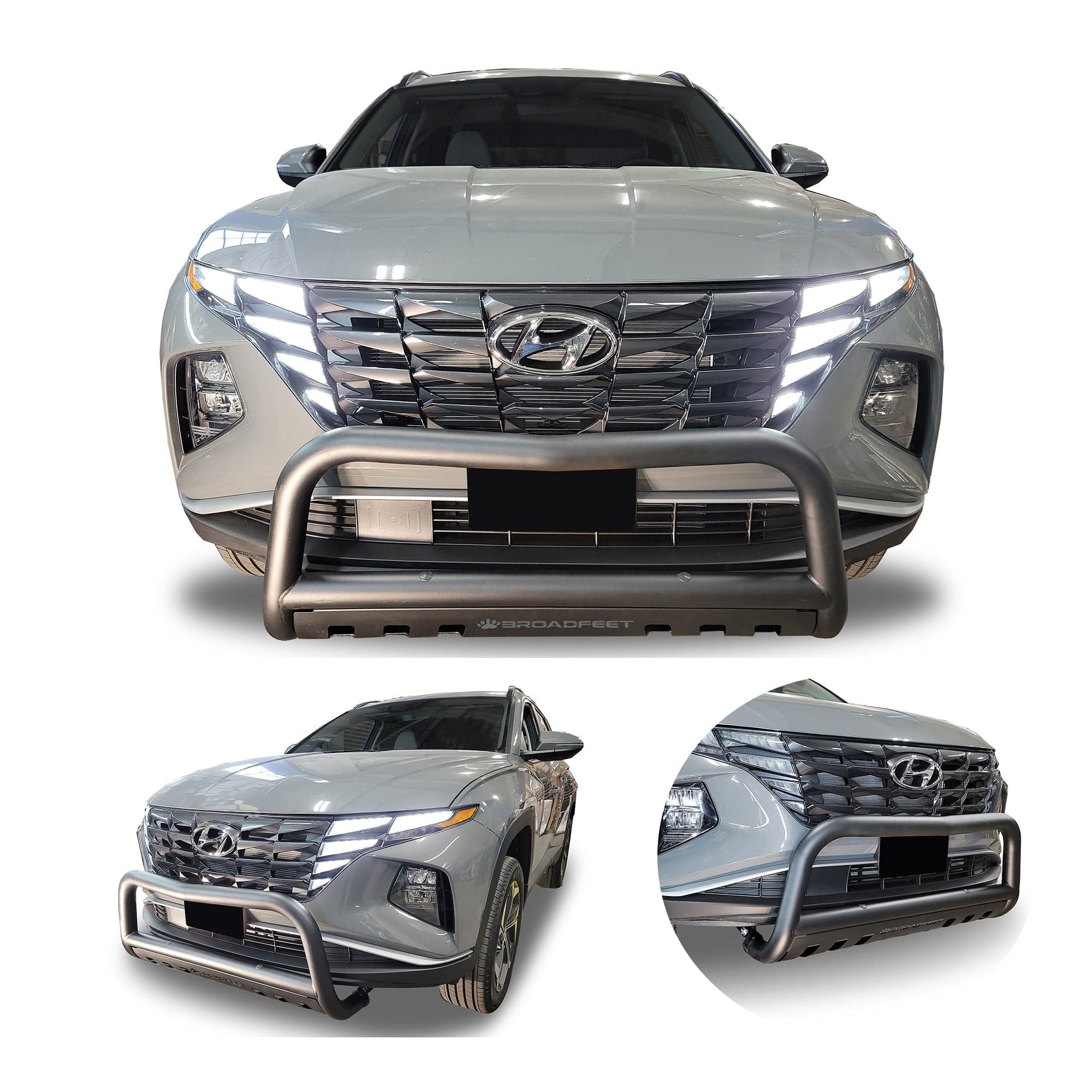 Front Bumper Guards fits Hyundai Tucson 2022-2024 Front Bull Bar with Skid Plate (DW6