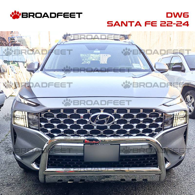 Front Bull Bar with Skid Plate (DW6) Bumper Guard fits Hyundai Santa Fe 2022-2024 - Broadfeet