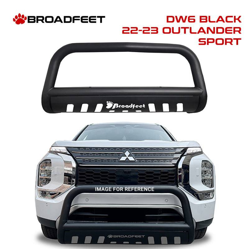 Front Bull Bar with Skid Plate (DW6) Bumper Guard fits Mitsubishi Outlander Sport 2022-2023 - Broadfeet