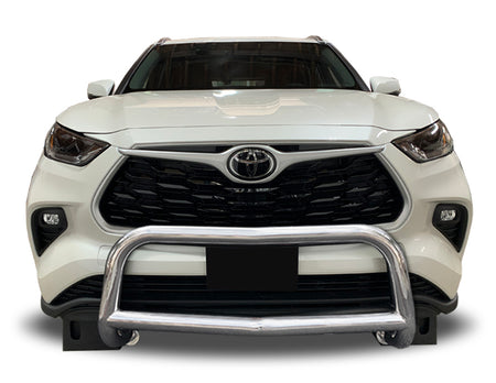 Front Bull Bar with Skid Plate (DW6) Bumper Guard fits Toyota Highlander 2020-2025 - Broadfeet