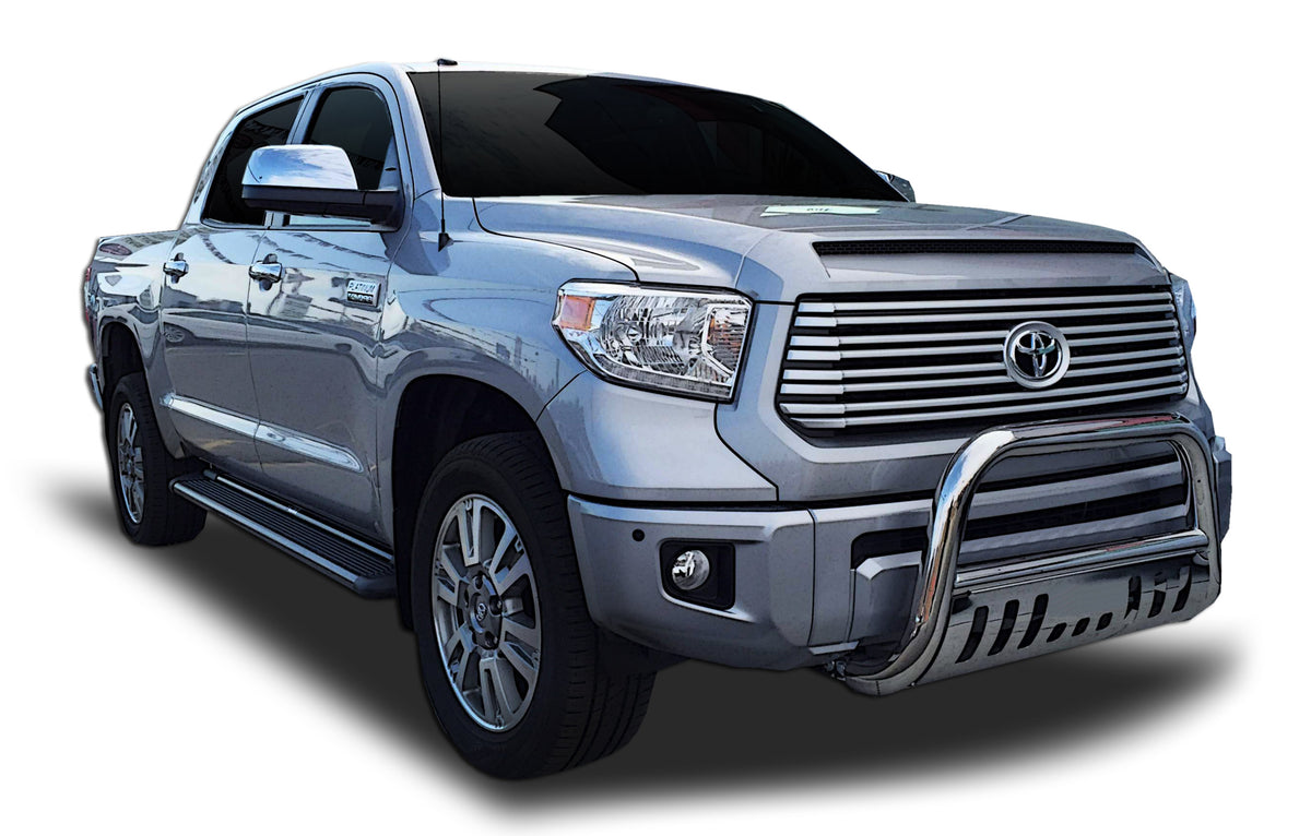 Front Bull Bar with Skid Plate (DW782) Bumper Guard fits Toyota Tundra 2007-2019 - Broadfeet