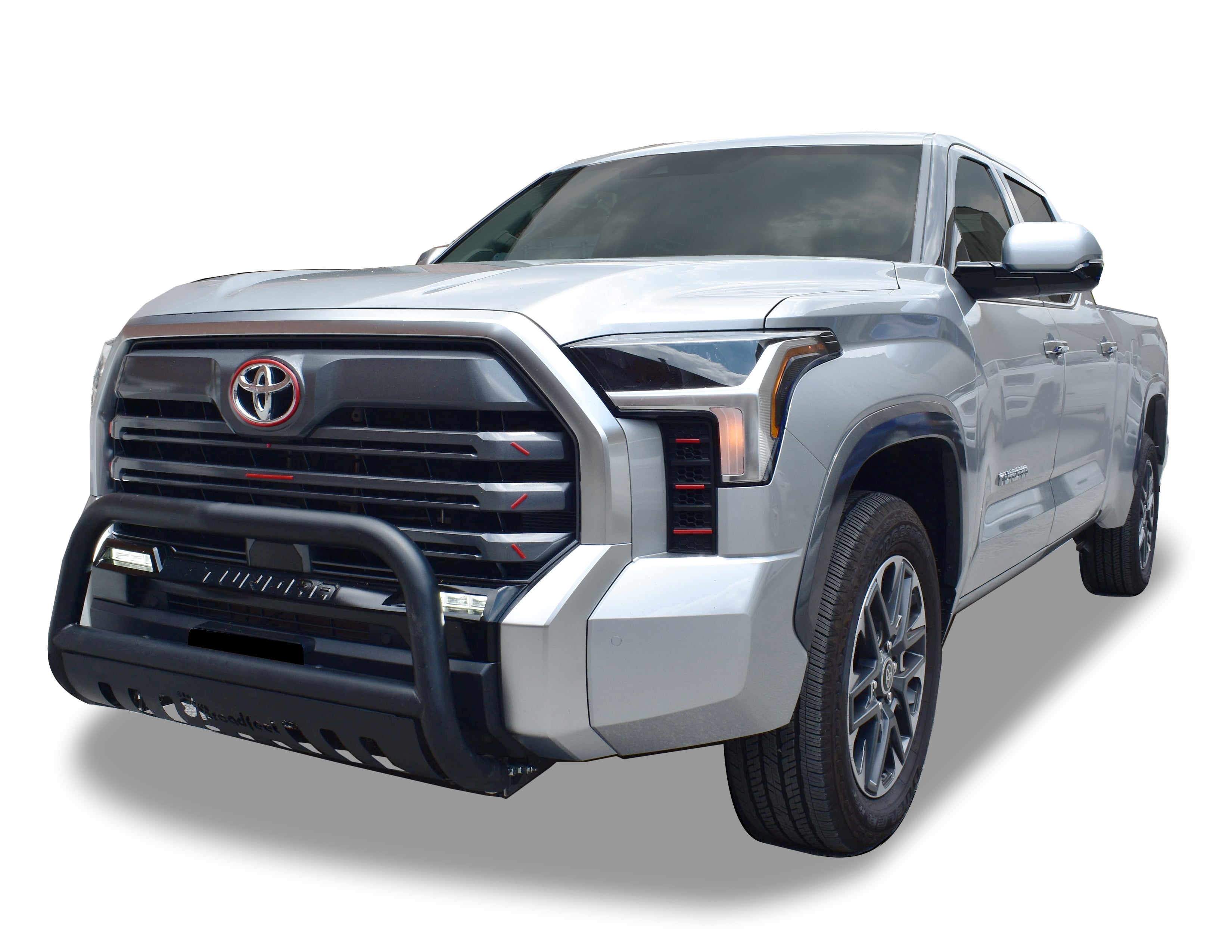 Front Bull Bar with Skid Plate (DW6) Bumper Guard fits Toyota Tundra Crew Max 2022-2025 - Broadfeet