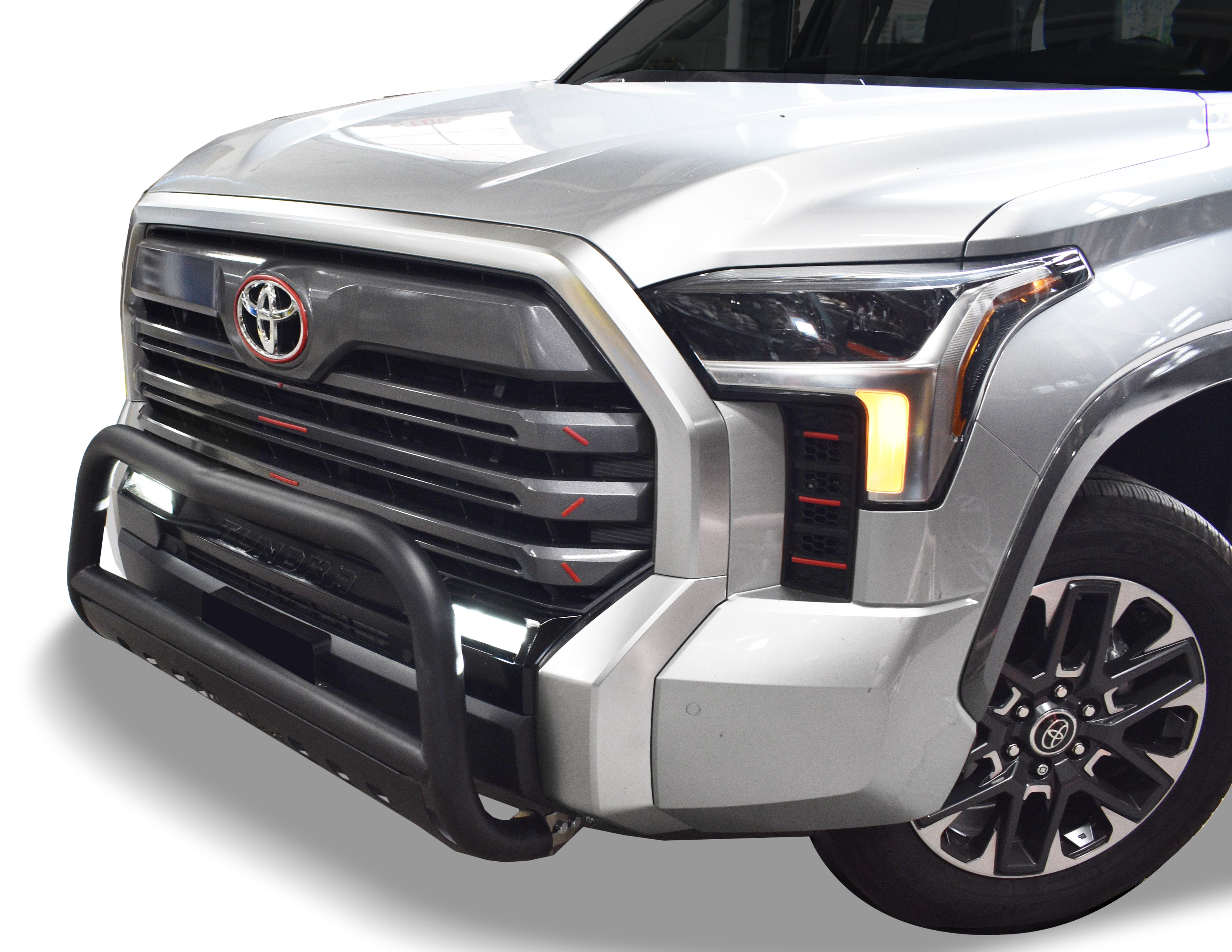 Front Bull Bar with Skid Plate (DW6) Bumper Guard fits Toyota Tundra Crew Max 2022-2025 - Broadfeet