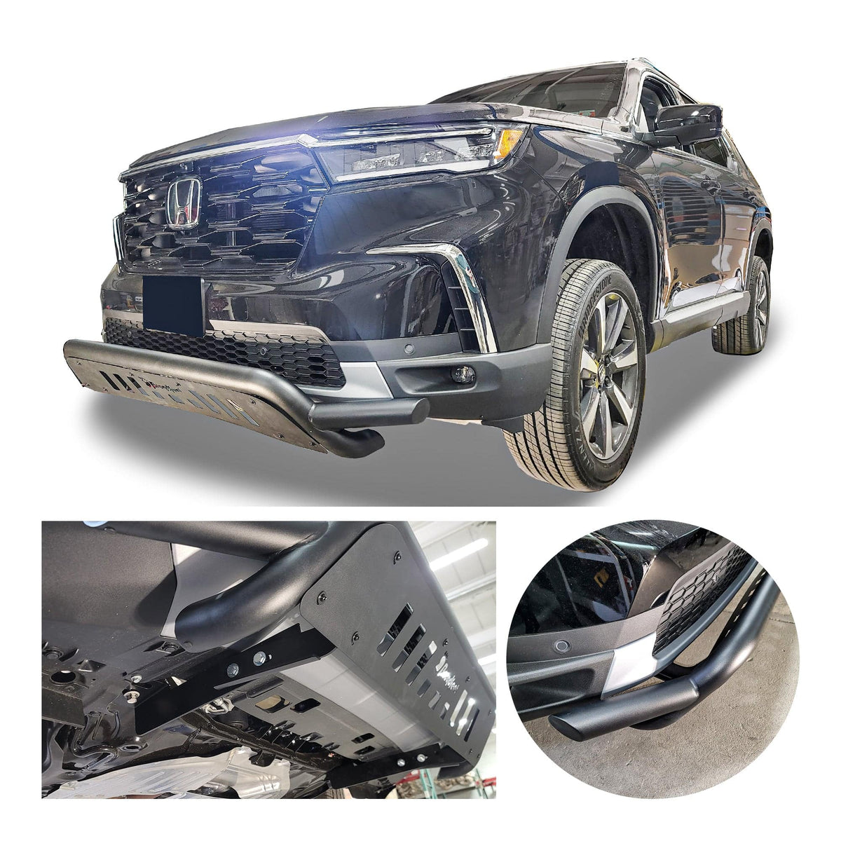 Pair Grille Trim For 2019-2022 Honda Pilot Driver Passenger