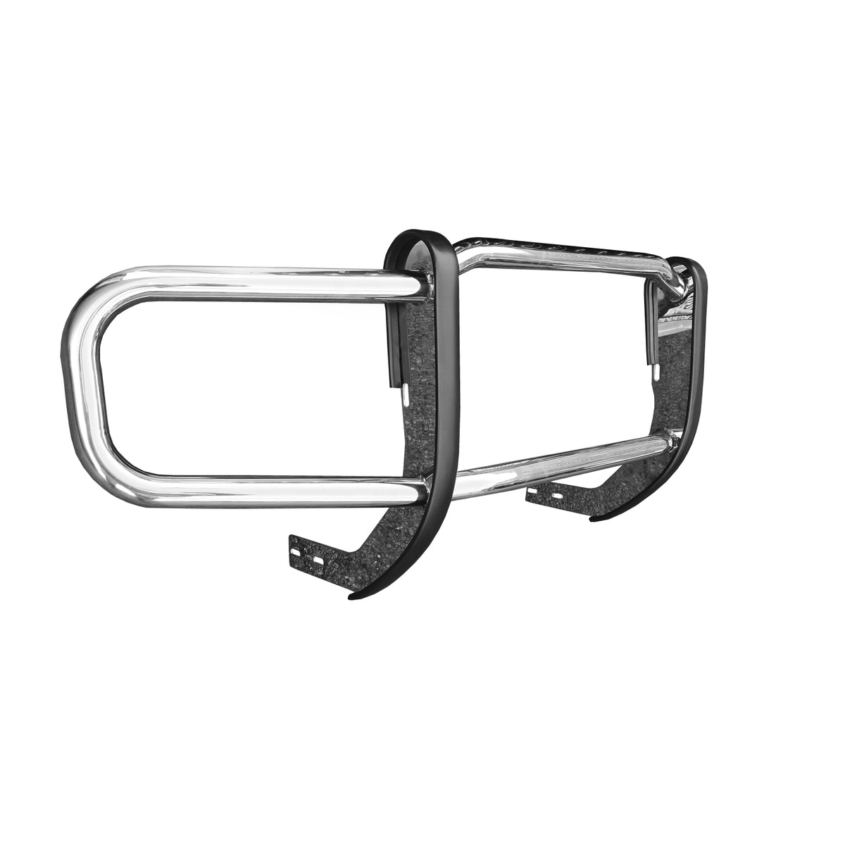 Frenched Rear Guard Front Runner (FR5) Bumper Guard in Black Powder Coat Steel
