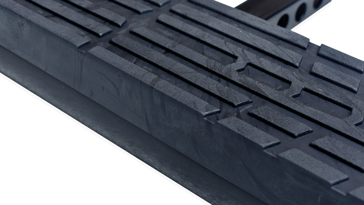 1 1/4" Hitch Receiver - Hitch Step: (HS1106 BLACK): 36" Length x 4" Oval Tubular - Classic Desig... - Broadfeet