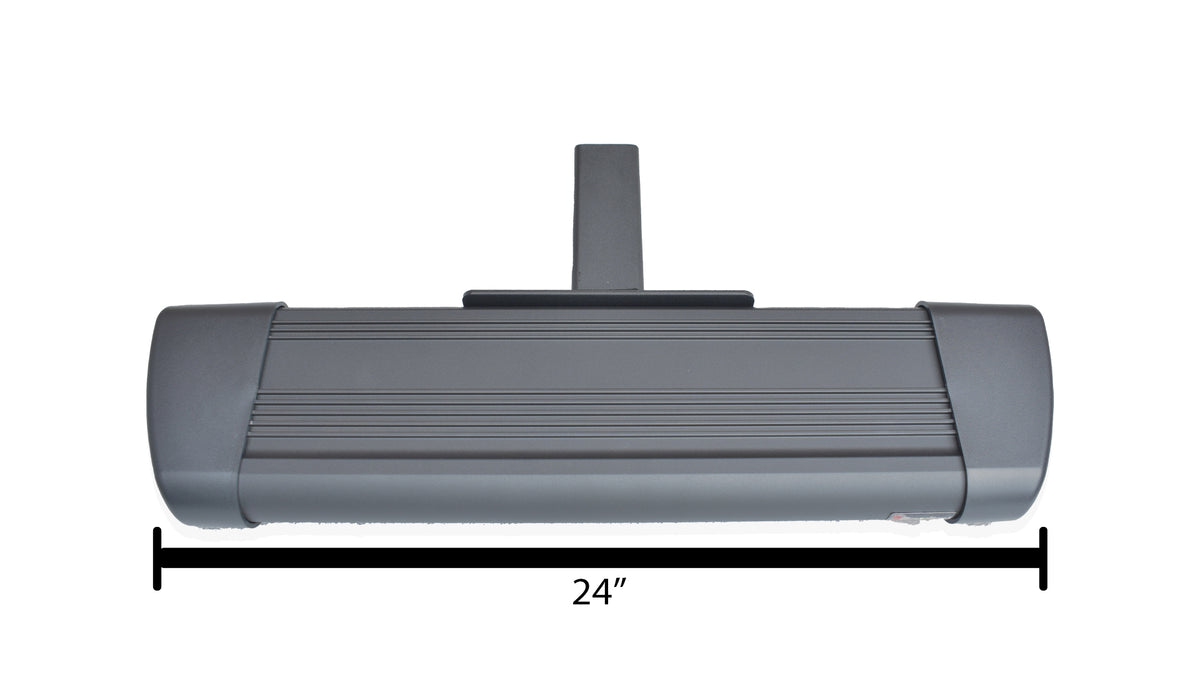 2" Hitch Receiver - Hitch Step: (HS-R66-24): 24" Length - R66 Series Black Finish, Made from Ext... - Broadfeet