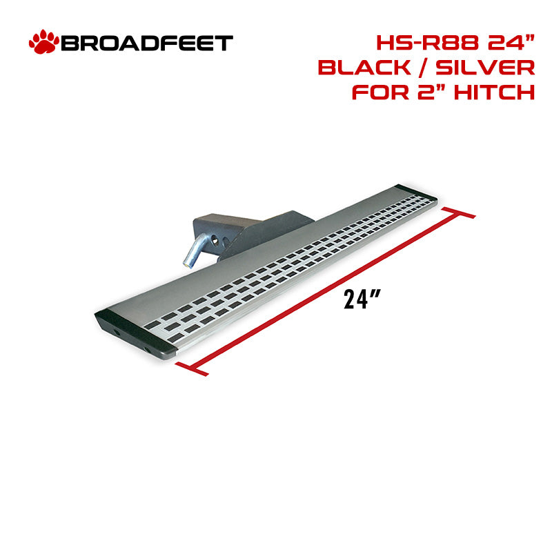 2" Hitch Receiver Accessories - R88 Series 24" Hitch Step - Broadfeet