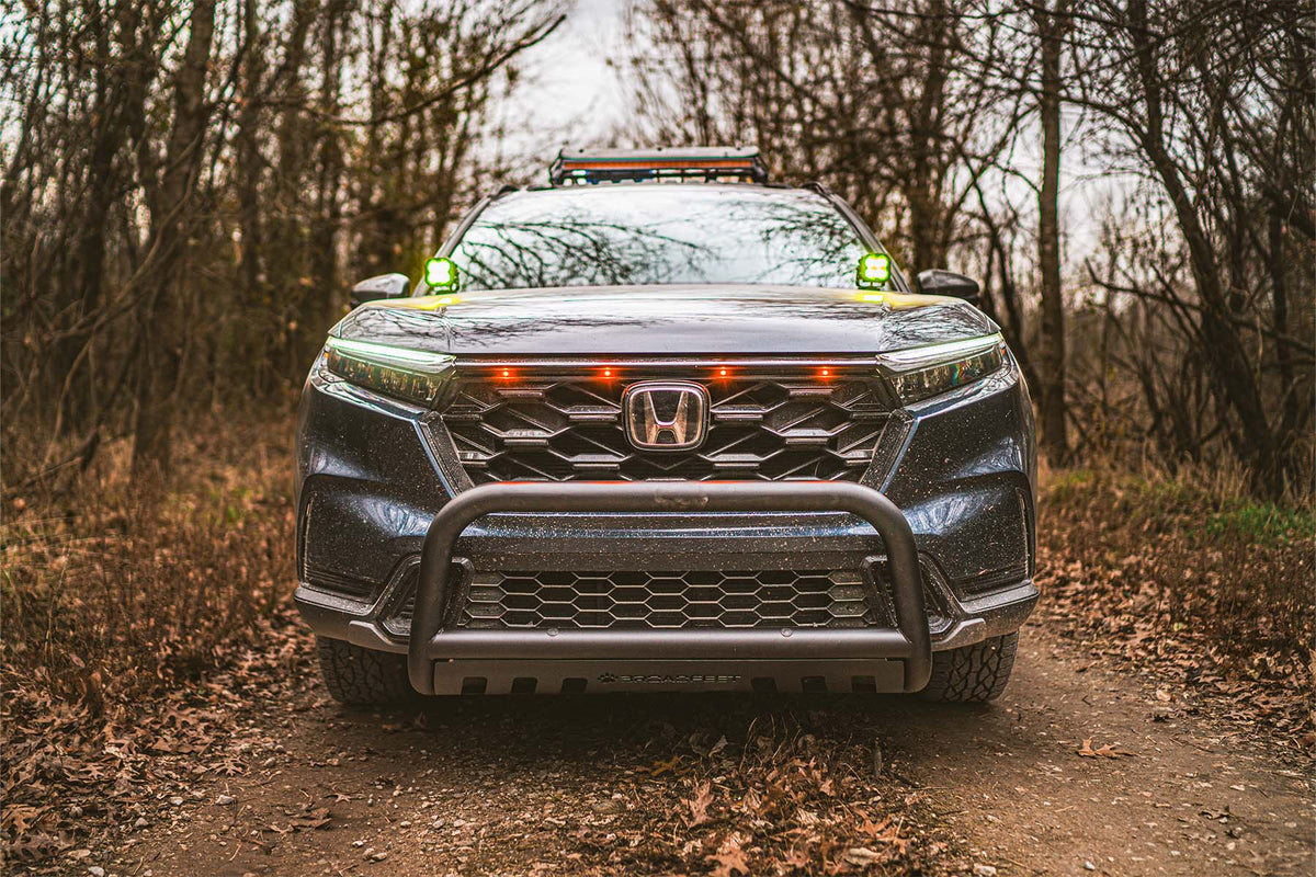 Front Bull Bar with Skid Plate (DW8) Straight Style Bumper Guard fits Honda CR-V 2023-2025 - Broadfeet
