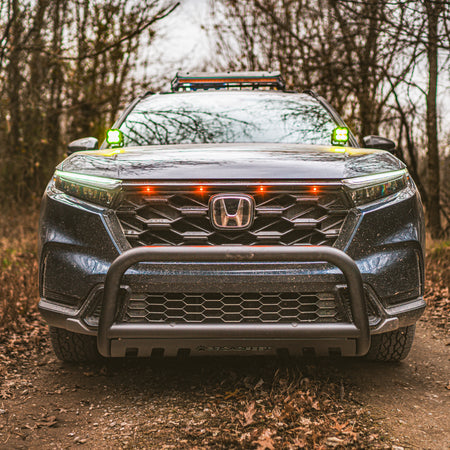 Front Bull Bar with Skid Plate (DW8) Straight Style Bumper Guard fits Honda CR-V 2023-2025 - Broadfeet