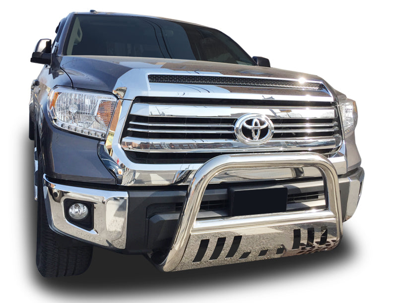 Front Bull Bar with Skid Plate (DW782) Bumper Guard fits Toyota Tundra 2007-2019 - Broadfeet