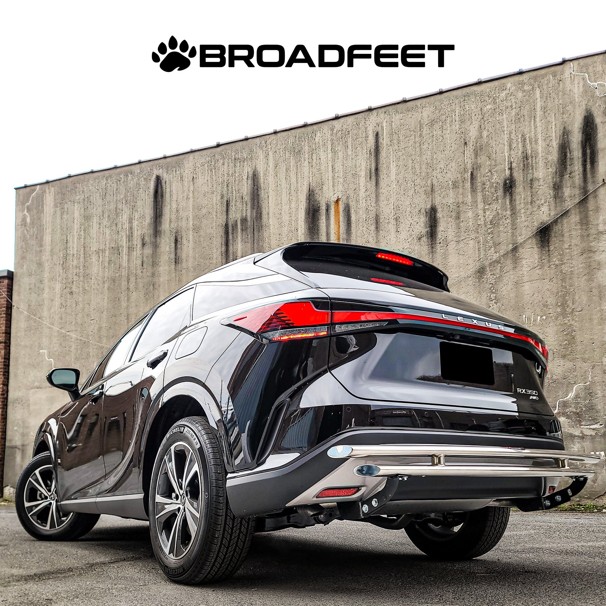 Rear Double Layer (DL13) Bumper Guard fits Lexus RX Series 2023-2025 - Broadfeet