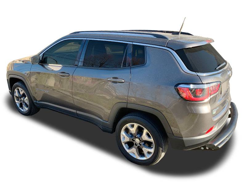 Matzwart Achterbumperprotector Jeep Compass -2017 'Ribs Matzwart Achterbumperprotector Jeep Compass -2017 'Ribs