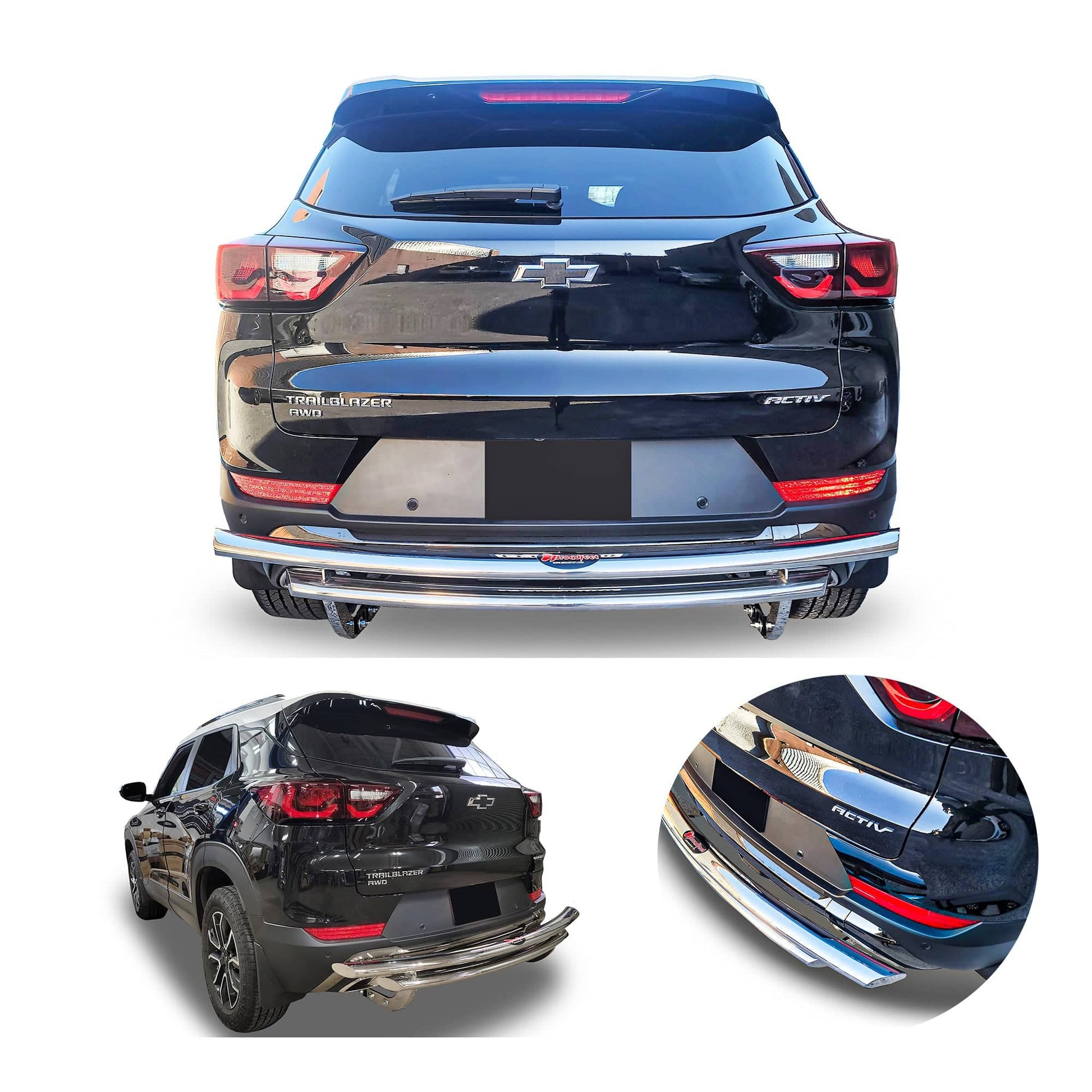 Rear Bumper Guard For Suv fits Chevrolet Trailblazer 2024-2025 Rear Double Layer (DL13) Bumper Guard