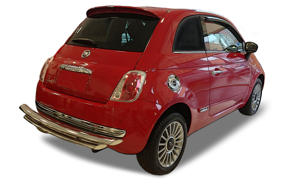 Rear Double Layer Bumper Guard fits Fiat500 2012-2019 - Broadfeet