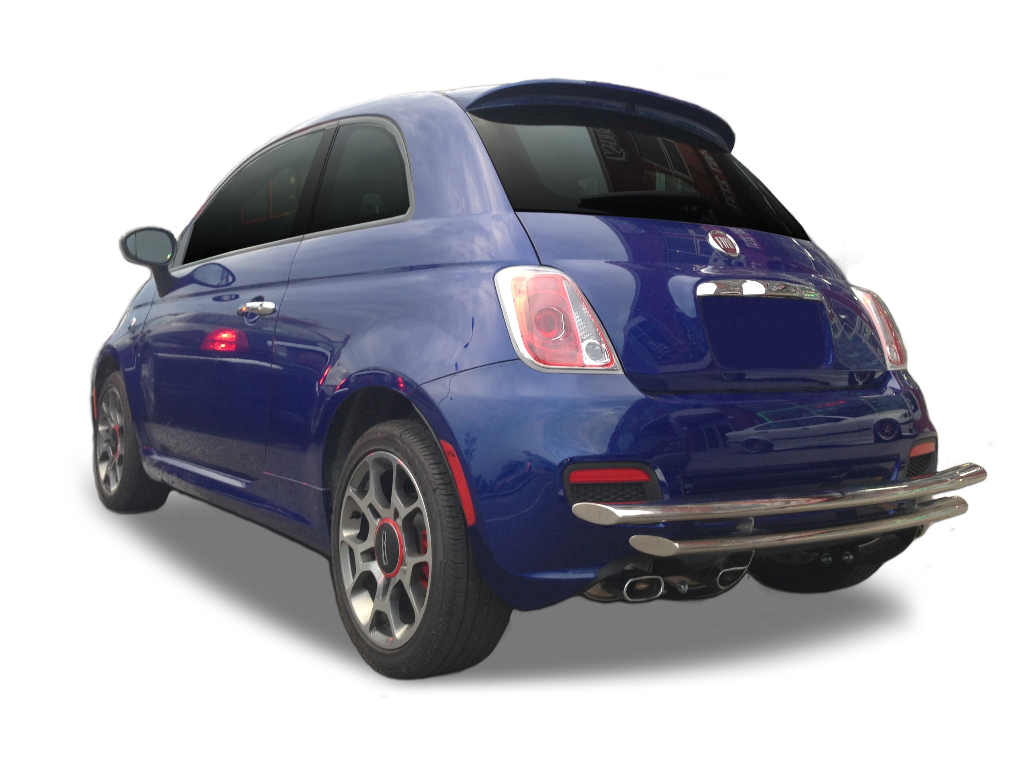 Rear Double Layer Bumper Guard fits Fiat500 2012-2019 - Broadfeet