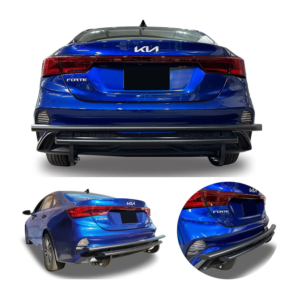 Rear Double Layer (DL13) Bumper Guard fits Kia Forte 2019-2024 - Broadfeet