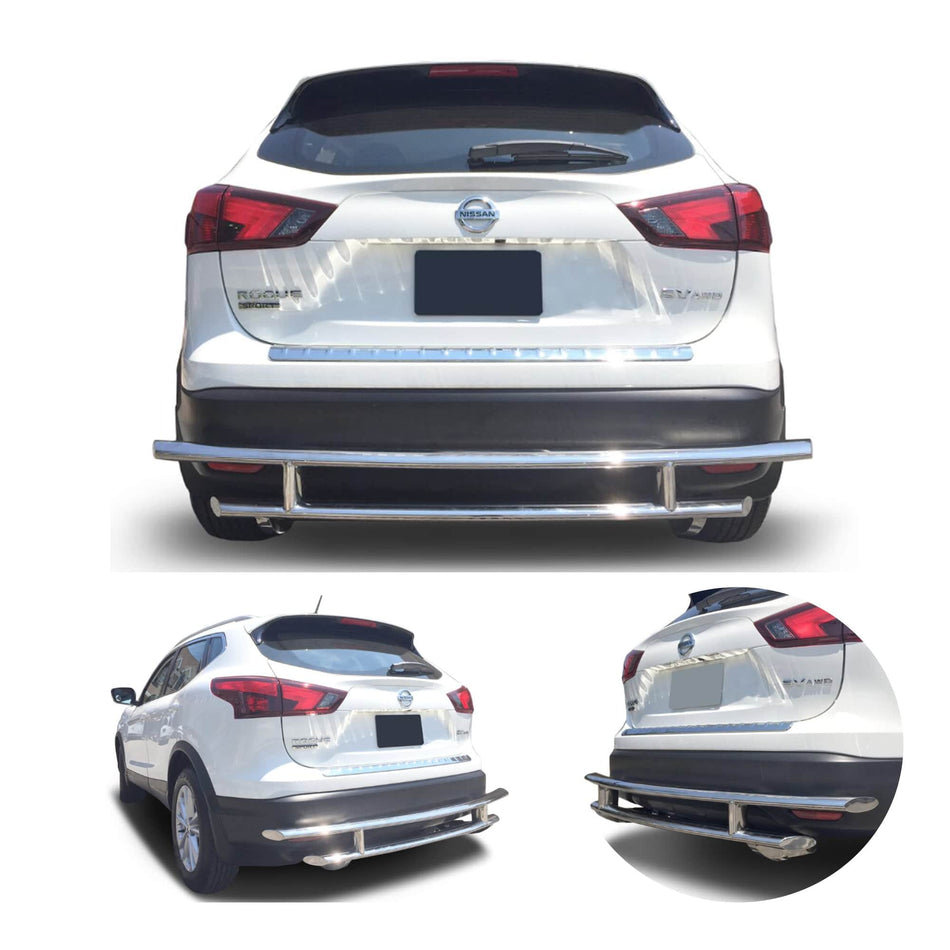 Rear Double Layer (DL12) Bumper Guard fits Nissan Rogue 2014-2020