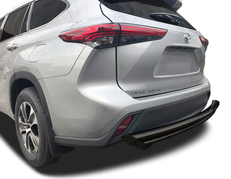 Rear Double Layer Bumper Guard (DL15) fits Toyota Highlander 2020-2025 in Stainless Steel - Broadfeet
