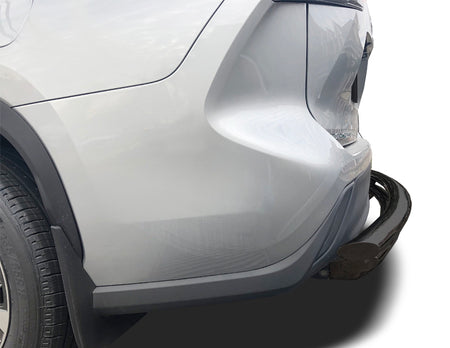 Rear Double Layer Bumper Guard (DL15) fits Toyota Highlander 2020-2025 in Stainless Steel - Broadfeet