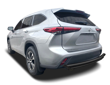 Rear Double Layer Bumper Guard (DL15) fits Toyota Highlander 2020-2025 in Stainless Steel - Broadfeet