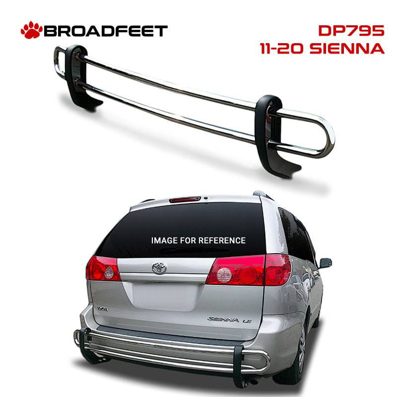 Broadfeet Toyota Sienna Rear Double Pipe Bumper Guard Parking Protector Exterior Accessories Parts