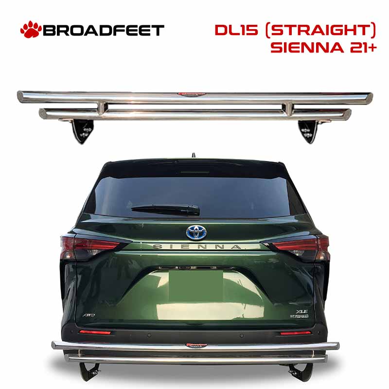Rear Double Layer (DL15) Bumper Guard fits Toyota Sienna 2021-2025