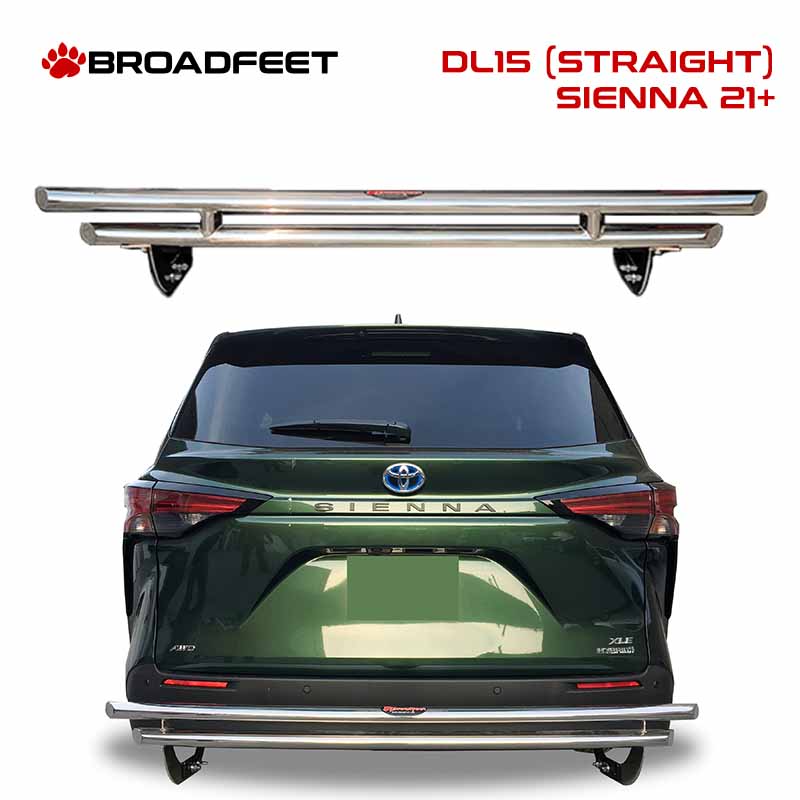 Rear Double Layer (DL15) Bumper Guard fits Toyota Sienna 2021-2025 - Broadfeet