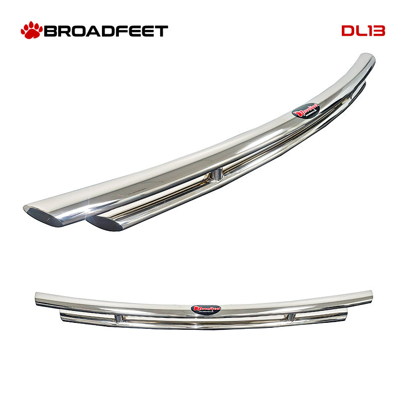 Rear Double Layer (DL534 Black) Bumper Guard fits 2013-2025 Nissan Pathfinder & 2013-2025 Infiniti QX60 in Stainless Steel - Broadfeet