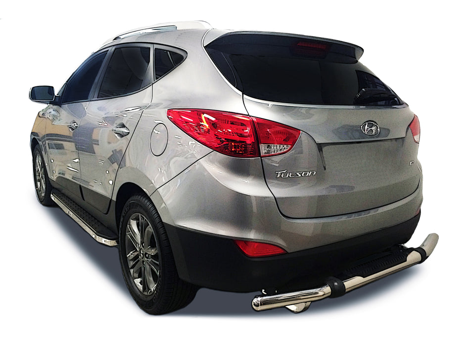 Rear Pintle Style (PTL305) Single Pipe Bumper Guard fits Hyundai Tucson 2010-2015 - Broadfeet