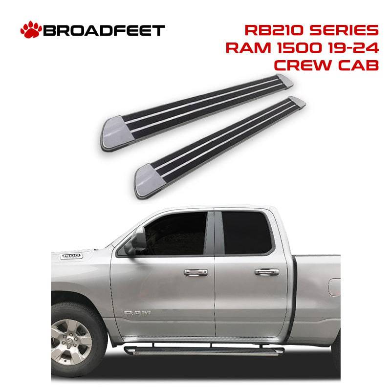 Running Boards R77 Series (RB210) fits *New Body* Ram 1500 Crew Cab 2019-2024 - Broadfeet