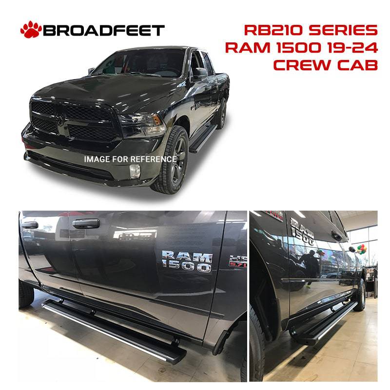 Running Boards R66 Series (RB210) fits *New Body* Ram 1500 Crew Cab 2019-2024 - Broadfeet