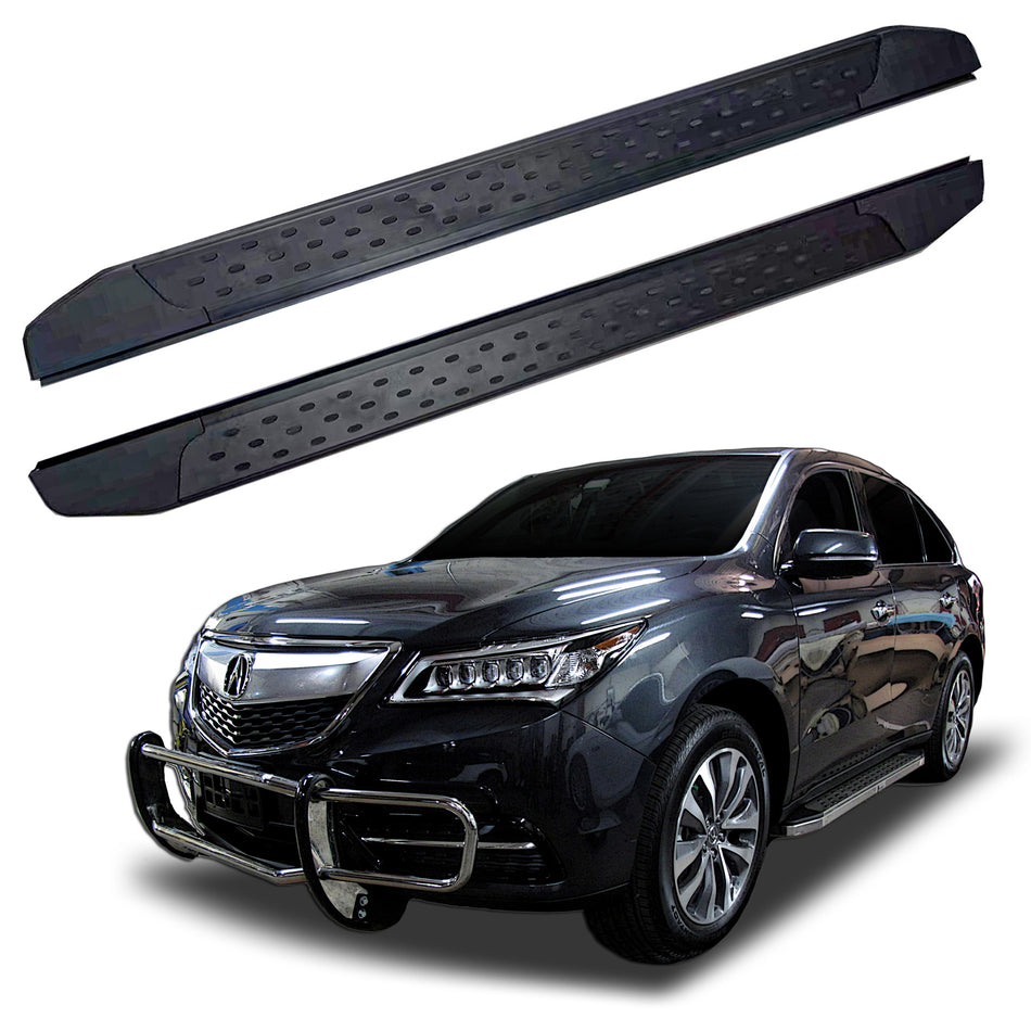 Running Boards R22 Series (RB175 BLACK) fits Acura MDX 2014-2021 - Broadfeet