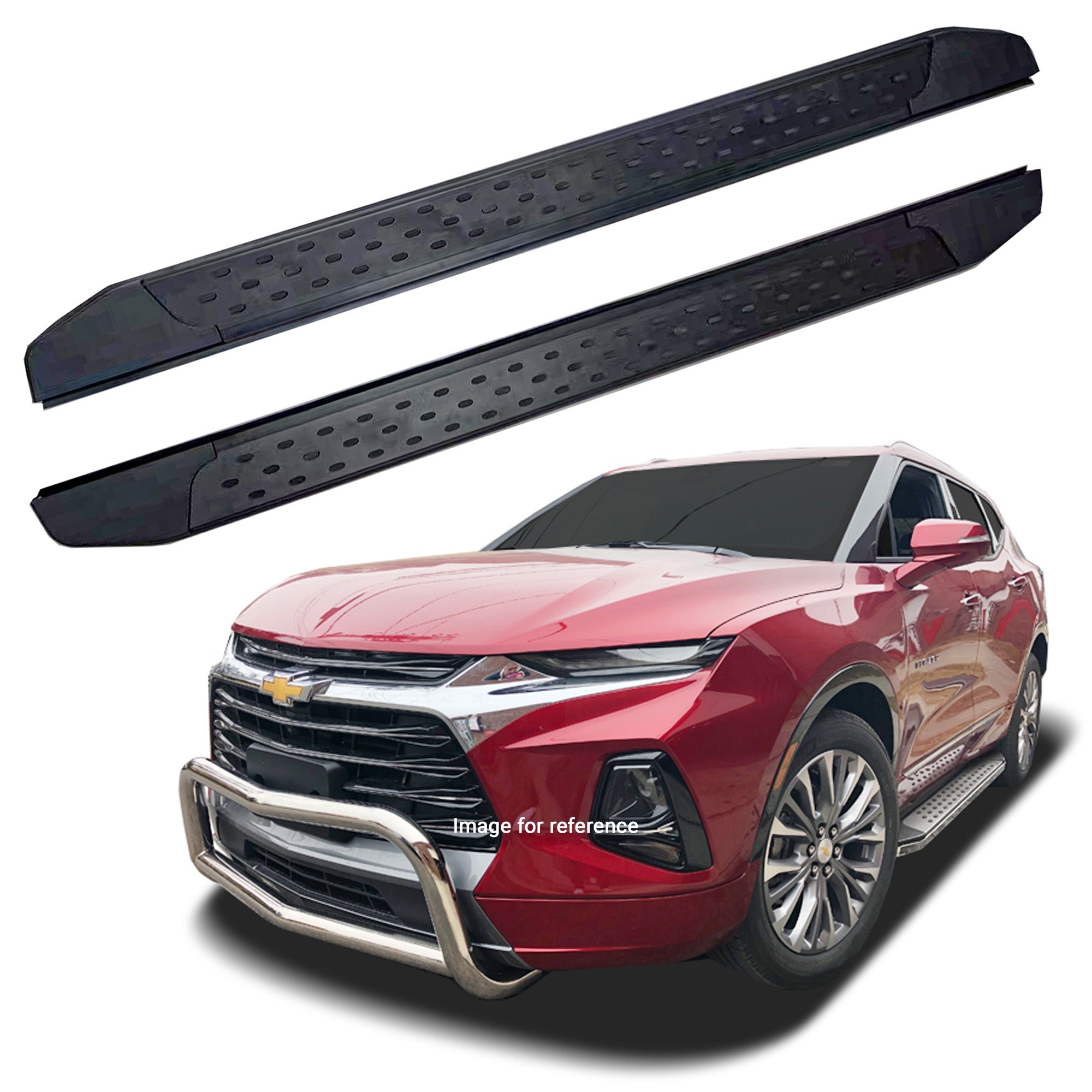 Running Boards R22 Series (RB175 BLACK) fits Chevrolet Blazer 2019-2025 - Broadfeet