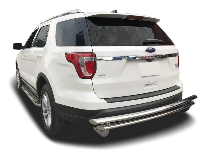 Running Boards R22 Series (RB185 BLACK) fits Ford Explorer 2011-2019 in Black - Broadfeet