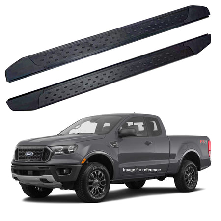 Running Boards R22 Series (RB175 BLACK) fits Ford Ranger 2019-2025, Standard Cab - Broadfeet