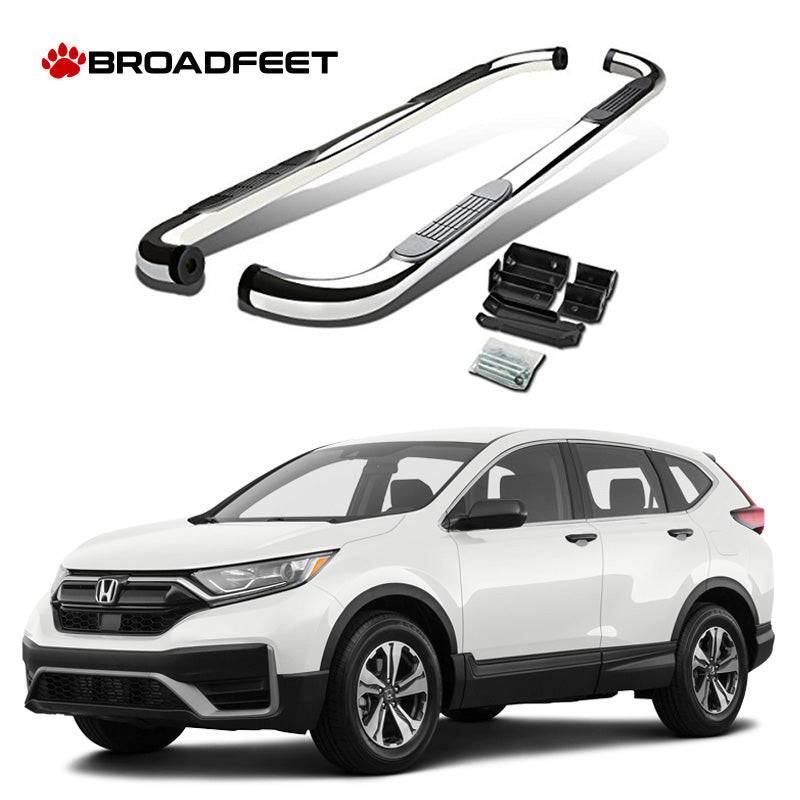 3" Round Tubular Style Side Step Nerf Bar fits Honda CR-V 2017-2022 - Broadfeet