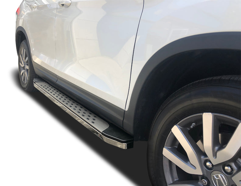 Running Boards R22 Series (RB185 BLACK) fits Acura MDX 2014-2020 || Honda Pilot 2016-2025 || Honda Passport 2019-2025 || Honda Ridgeline 2017-2025 in Black - Broadfeet